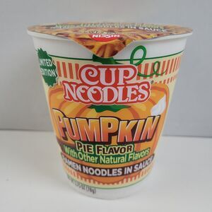 NEW Nissin Instant Cup Noodles Pumpkin Pie Limited Flavor Ramen 2.75oz